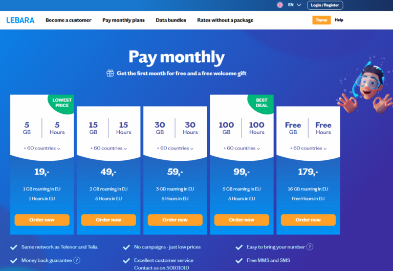 Top 6 Best Mobile Networks in Denmark for 2024